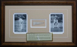 Framed displays Bert Oldfield signature window mounted with pictures ...