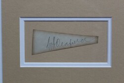 Framed displays Bert Oldfield signature window mounted with pictures ...