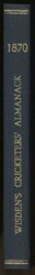 Wisden Cricketers Almanack for 1870 (7th Year), with original paper ...