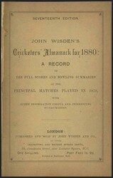 Wisden Cricketers Almanack for 1880-1884 (17th-21st Years), each with ...