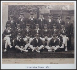 1926 Australian Team superb large team photograph of the Australian ...