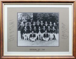 1938 Australian Team superb large team photograph 'Australian Test ...