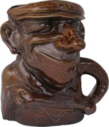 DON BRADMAN: Bendigo Pottery "Sir Donald Bradman" caricature jug, ...