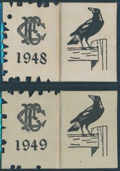 COLLINGWOOD: Member's Season Tickets for 1948 & 1949, each with ...