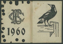 COLLINGWOOD: Member's Season Tickets for 1960 to 1969, each with ...