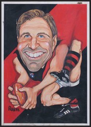 ESSENDON: Original Rogers artwork of Tim Watson, acrylic on board, ...