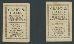 Craig & Hales Confectionery 'Australian Sportsmen and Racehorses' the ...