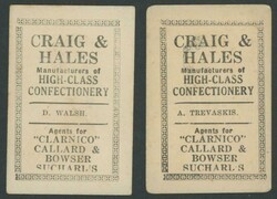 Craig & Hales Confectionery 'Australian Sportsmen and Racehorses' the ...