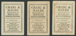 Craig & Hales Confectionery 'Australian Sportsmen and Racehorses' the ...