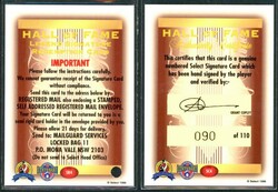 1996 Select 'Hall of Fame Legends Signature Card - Leigh Matthews' ...