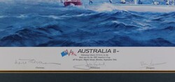 Australia II print 'Australia II Defeating Liberty (USA) in the final ...