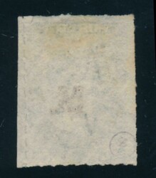 RED OVERPRINT: 'M.' on QV Perkins Bacon Large Star Wmk Rouletted 6d ...