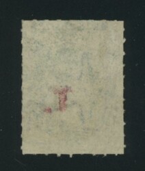 RED OVERPRINT: 'T.' on QV Perkins Bacon Large Star Wmk Rouletted 6d ...