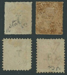 BLACK OVERPRINT: 'T.' on QV De La Rue Large Star Wmk Rouletted 2d ...