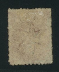 BLACK OVERPRINT: 'T.' on QV Perkins Bacon Large Star Wmk Perf ...