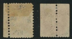 BLACK OVERPRINT: 'T.' on QV Perkins Bacon Large Star Wmk Regular ...
