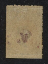 RED OVERPRINT: 'V.' on QV Perkins Bacon Large Star Wmk Rouletted 2d ...