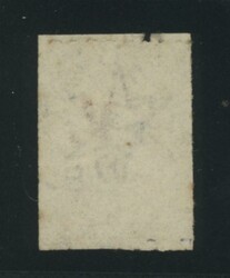 RED OVERPRINT: 'V.' on QV Perkins Bacon Large Star Wmk Rouletted 2d ...