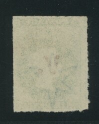 RED OVERPRINT: 'V.' on QV Perkins Bacon Large Star Wmk Rouletted 6d ...