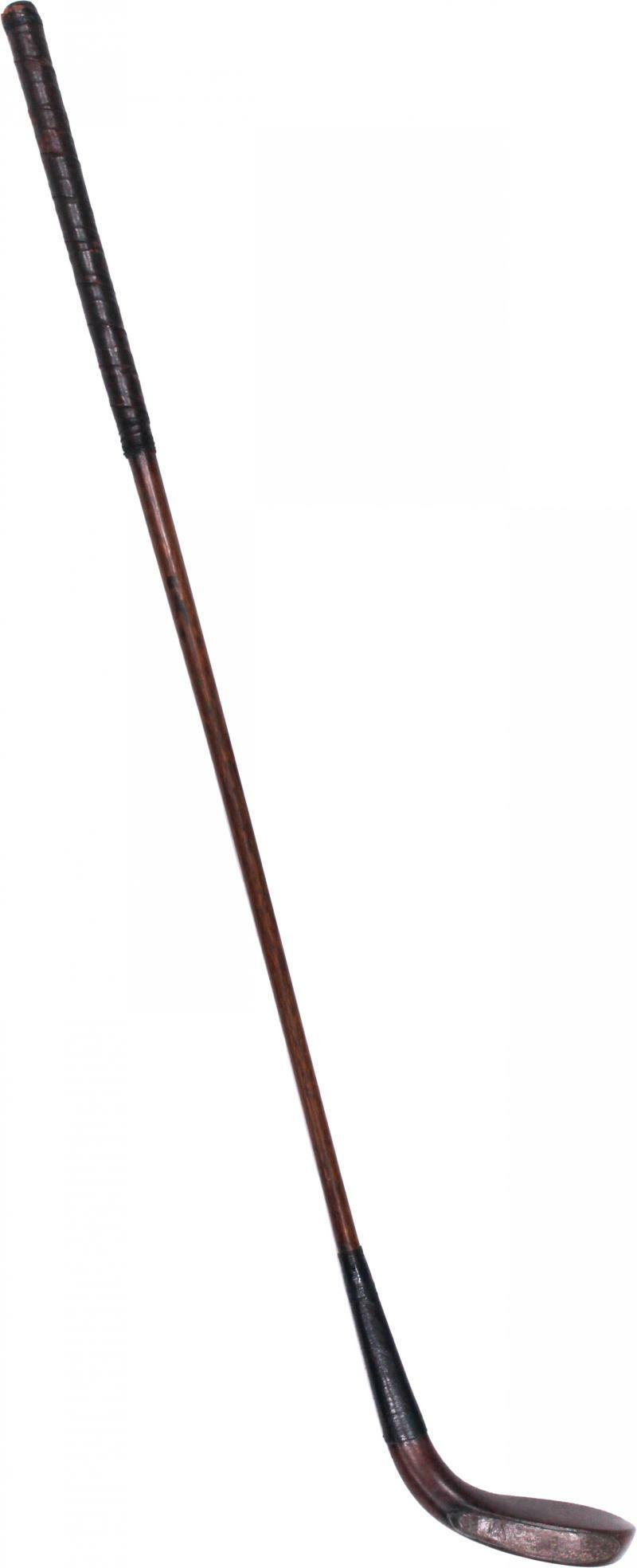 Early Wooden Putter with inserted lead weights, a very early golf ...