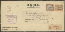 OFFICIAL MAIL: 1918-41 mostly registered, the earliest (opened-out) ...