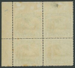 1932 Pictorials 4d Avarua as SG 103 block of 4 from the top right ...