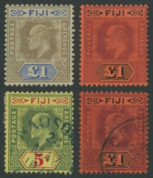 1903-12 KEVII Keyplates extensive specialised collection on leaves ...