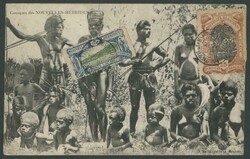 NEW HEBRIDES: 1903 Syndicat Francais 5c &amp; 15c (fault) tied to the ...