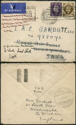 POSTAL HISTORY: 1942 (Feb 19) airmail cover from Durham, Great ...