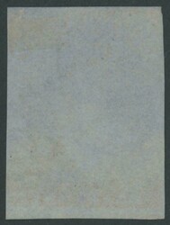 1855-58 Blue Paper Imperf 1d orange-red SG 4, margins close to large ...