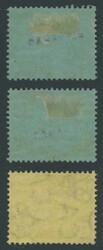 1908-11 Small Canoes 2/- 2/6d & 5/- with 'SPECIMEN' Overprint SG ...