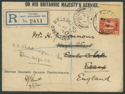 1912 (May 10) OHBMS cover signed by the Postmaster "FJ Barnett" at ...
