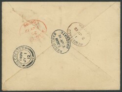 1912 (May 10) OHBMS cover signed by the Postmaster "FJ Barnett" at ...