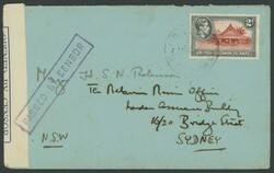 1940 (circa) cover with 'From: + Walter H Baddeley/Bp of Melanesia, ...