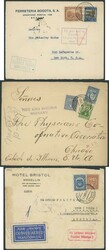 COLOMBIA: 1931-44 mounted collection of commercial airmail covers all ...