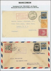 COLOMBIA: 1931-44 mounted collection of commercial airmail covers all ...