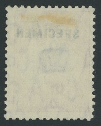 £2 black & rose-carmine overprinted 'SPECIMEN' ACSC 58x (SG 138s) ...