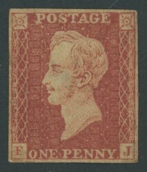 ESSAYS: Prince Consort 1d brown finished design imperforate GB ...