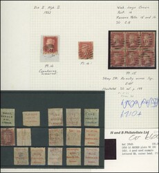 1854-79 QV Line-Engraved Perforated Penny Red in profusion in albums, ...