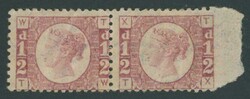 1870-79 QV Line-Engraved New Values Bantam ½d rose-red SG 48 Plate 5 ...