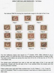 1870-79 QV Line-Engraved New Values Bantam ½d rose-red SG 48 Plate 5 ...