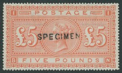 1867-83 QV Surface-Printed Large Uncoloured Corner Letters Large ...