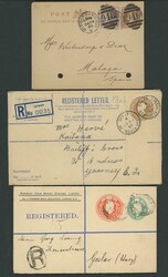 Used accumulation in box with Post Office and Stamped To Order issues ...