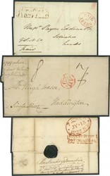 Pre-Stamp Mail accumulation filling a small box from 1700s ...