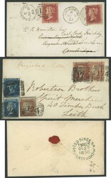 QV Line-Engraved Stars Perforated frankings accumulation including ...