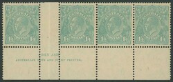 Collection with Kangaroos including 1d Die II used block of 18 with ...