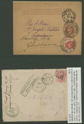 Destinations group including 1855 envelope to Victoria, Australia ...