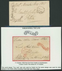 Late Mail group many on annotated display pages from 1817 outer to ...