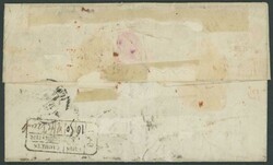 1864 (March 2) entire to Paris endorsed "Registered" with QV ...