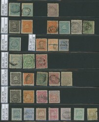 Collection from 1854 Ship Imperf 4c blue, 1860 Thick Paper 4c blue, ...